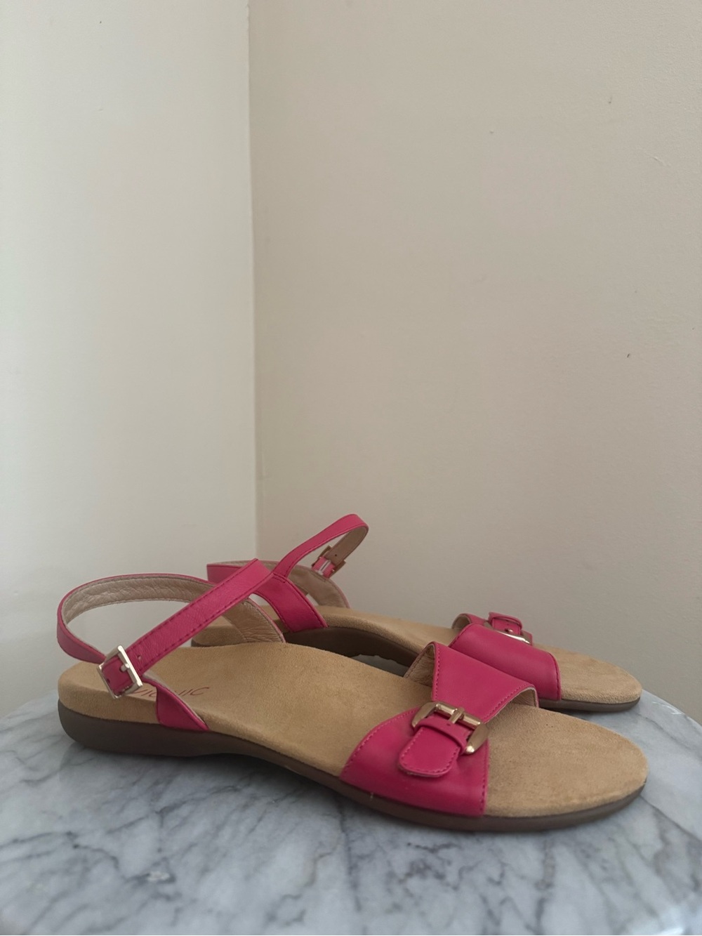 Vionic Alita Slingback Sandals Women’s Size 9 Pink Leather Comfort Arch Support
